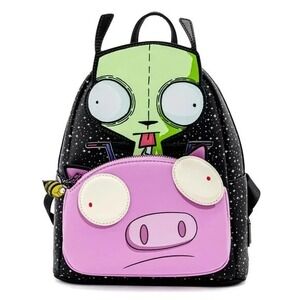 Loungefly Nickelodeon Invader‎ Zim Gir and Pig Mini Backpack